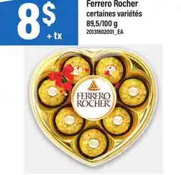 Maxi CHOCOLAT EN FORME DE COEUR FERRERO ROCHER, 89,5/100 g offer
