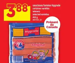 Maxi SAUCISSES FUMÉES HYGRADE | WIENERS offer
