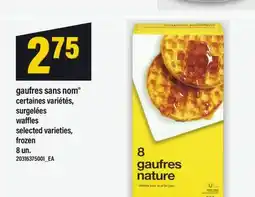 Maxi GAUFRES SANS NOM SURGELÉES | WAFFLES, 8 UN offer