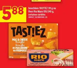 Maxi BOUCHÉES TAST! EZ, 311 G OU THON RIO MARE, 195/240 G offer