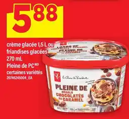 Maxi CRÈME GLACÉE 1,5 L OU FRIANDISES GLACÉES, 270 ML PLEINE DE PC offer
