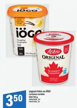 Maxi YOGOURT ASTRO OU IÖGO, 650/750 g offer