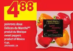 Maxi POIVRONS DOUX DÉLICES DU MARCHÉ | SWEET PEPPERS, 4 UN offer