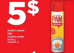 Maxi enduit à cuisson PAM, 141/170 g offer