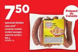 Maxi SAUCISSES FUMÉES SANS NOM | SMOKED SAUSAGES offer