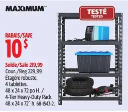Canadian Tire MAXIMUM 4-Tier Heavy-Duty Rack offer