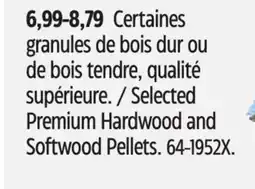Canadian Tire Selected Premium Hardwood and Softwood Pellets offer