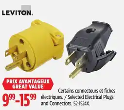 Canadian Tire Selected Electrical Plugs and Connectors offer