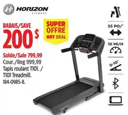 Canadian Tire T101 Treadmill offer