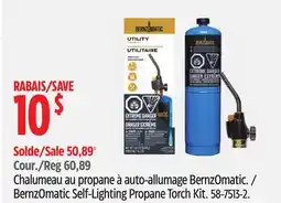 Canadian Tire BernzOmatic Self-Lighting Propane Torch Kit offer