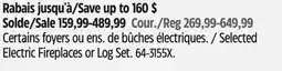 Canadian Tire Komodo Selected Electric Fireplaces or Log Set offer