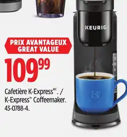 Canadian Tire K-Express Coffeemaker offer