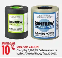 Canadian Tire Renfrew Selected Hockey Tape offer
