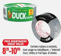 Canadian Tire Selected Duct Utility or Foil Tape offer