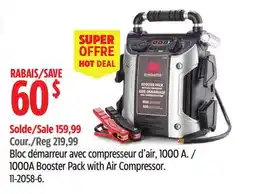 Canadian Tire 1000A Booster Pack with Air Compressor offer