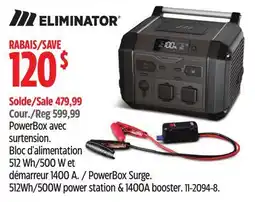 Canadian Tire PowerBox Surge. 5I2Wh/500W power station & 1400A booster offer