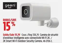 Canadian Tire 2K Smart Wi-Fi Outdoor Security Camera offer