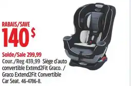 Canadian Tire Graco Extend2Fit Convertible Car Seat offer