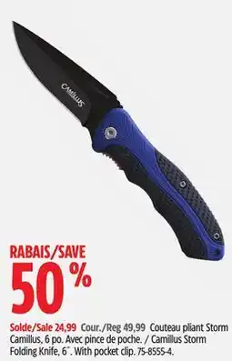 Canadian Tire Camillus Storm Folding Knife, 6˝ offer