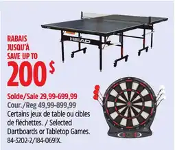 Canadian Tire Eastpoint Selected Dartboards or Tabletop Games offer
