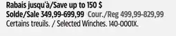 Canadian Tire Selected Winches offer