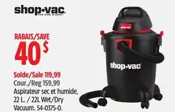 Canadian Tire 22L Wet/Dry Vacuum offer