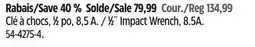 Canadian Tire Mastercraft 1⁄2˝ Impact Wrench, 8.5A offer