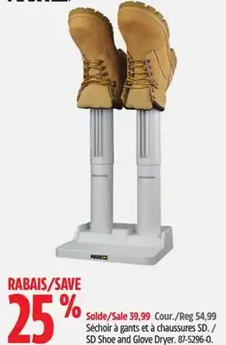 Canadian Tire SD Shoe and Glove Dryer offer