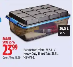 Canadian Tire Heavy-Duty Tinted Tote offer