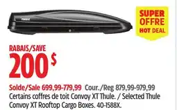 Canadian Tire Selected Thule Convoy XT Rooftop Cargo Boxes offer