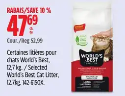 Canadian Tire Selected World's Best Cat Litter offer