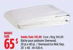 Canadian Tire Sherwood Ice Rink Tarp, 20´ x 40´ offer