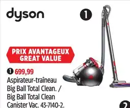 Canadian Tire DYSON Big Ball Total Clean Canister Vac offer