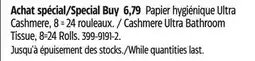 Canadian Tire Cashmere Ultra Bathroom Tissue offer