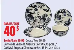 Canadian Tire CANVAS Augusta Dinnerware Set offer