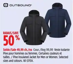 Canadian Tire Pine Insulated Jacket for Men or Women offer