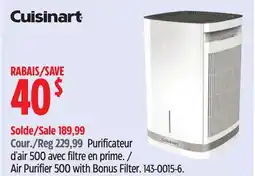 Canadian Tire Air Purifier 500 with Bonus Filter offer