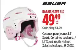 Canadian Tire Lil' Sport Youth Helmet. Selected colours offer