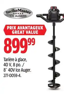 Canadian Tire 8˝ 40V Ice Auger offer