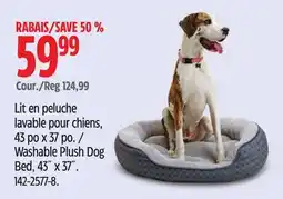 Canadian Tire Washable Plush Dog Bed, 43˝ x 37˝ offer