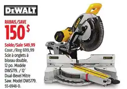 Canadian Tire 12˝ Dual-Bevel Mitre Saw offer