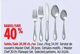 Canadian Tire Master Chef 20-Pc Flatware Set offer