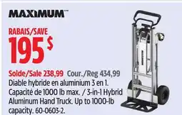 Canadian Tire 3-in-1 Hybrid Aluminum Hand Truck offer