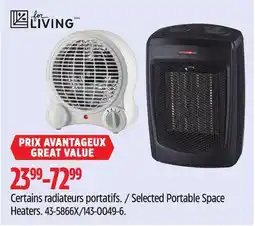 Canadian Tire Selected Portable Space Heaters offer