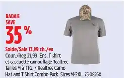 Canadian Tire Realtree Camo Hat and T Shirt Combo Pack offer