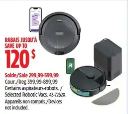 Canadian Tire Selected Robotic Vacs offer