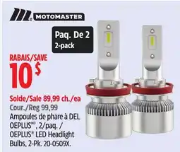 Canadian Tire OEPLUS LED Headlight Bulbs, 2-Pk offer