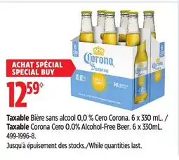 Canadian Tire Taxable Corona Cero 0.0% Alcohol-Free Beer offer