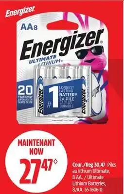 Canadian Tire Ultimate Lithium Batteries offer