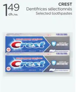 Proxim CREST Selected toothpastes offer